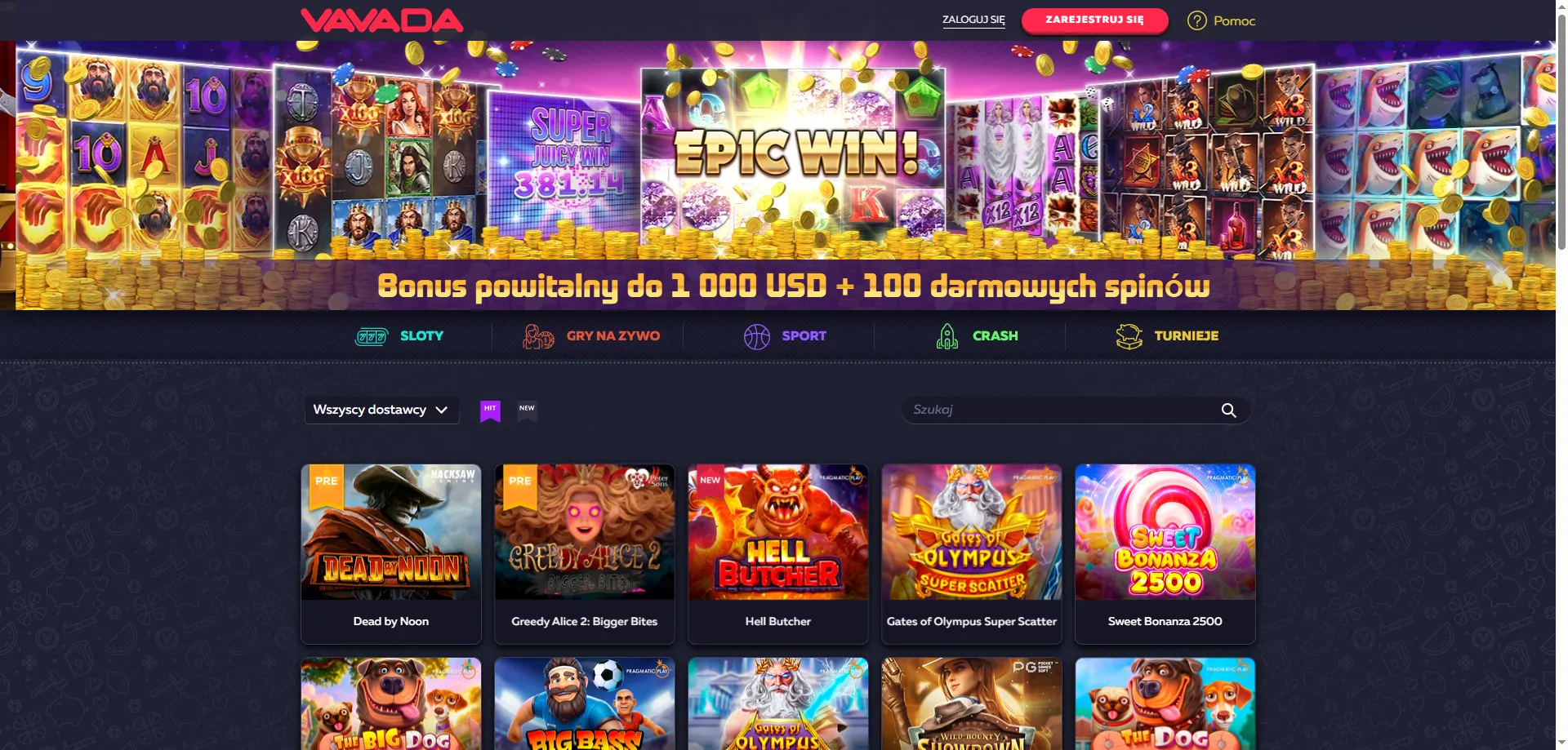 Vavada Casino Polska – oferta kasyna dla graczy z Polski w PLN
